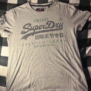 Superdry Vintage Gray Tee for Men